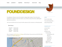 Tablet Screenshot of founddesign.ca